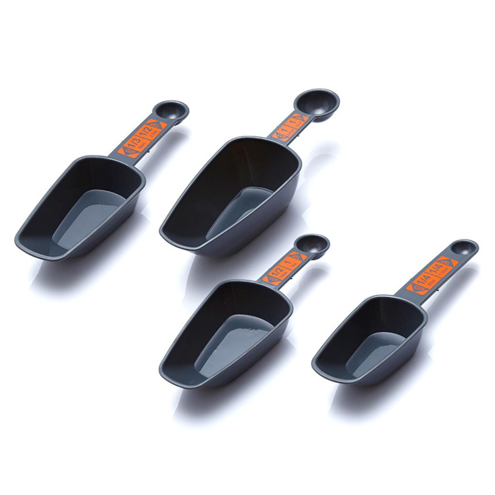 4pcs Sendok Takar Baking Cooking 1per4gelas Sampai 1gelas Measuring Scoops Kitchen