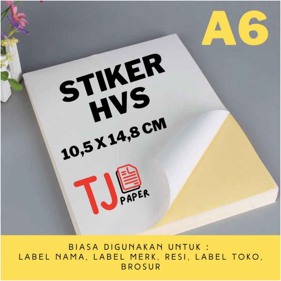 Jual Sticker Hvs Isi Lembar A Lintec Sticker Doff Stiker Resi Print Resi Sticker