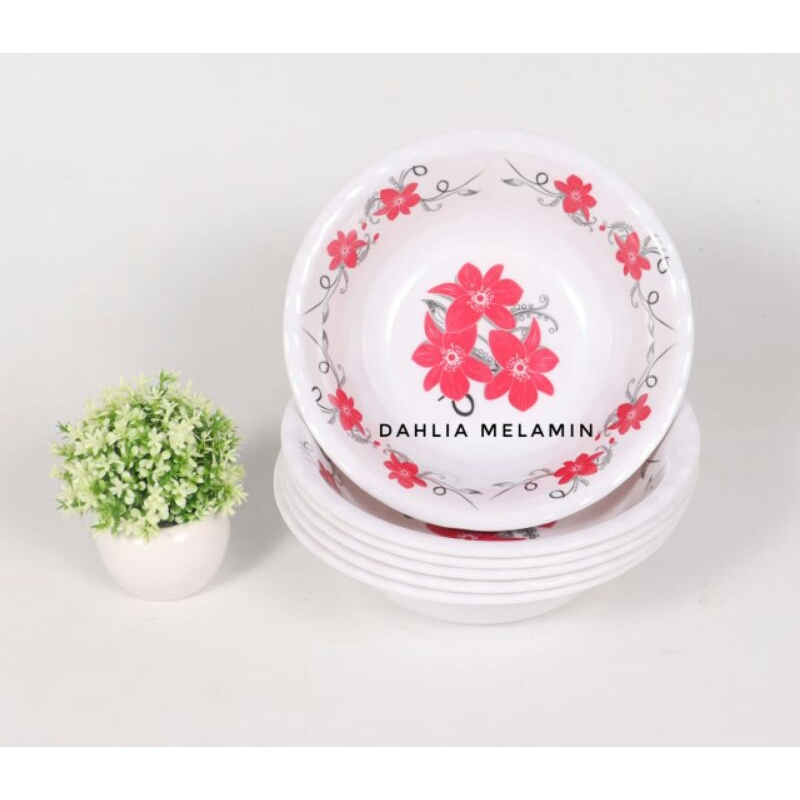 Mangkok melamin bunga