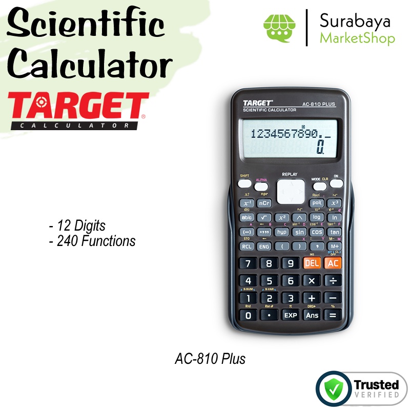 Kalkulator Target AC-810 Plus / Scientific Calculator - 12 Digit (1pcs)