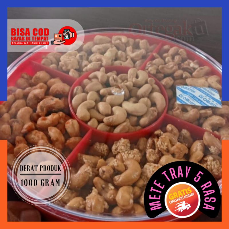 

KACANG MEDE TRAY 5 RASA MIX 5 SEKAT / KACANG METE TRAY PREMIUM MURAH