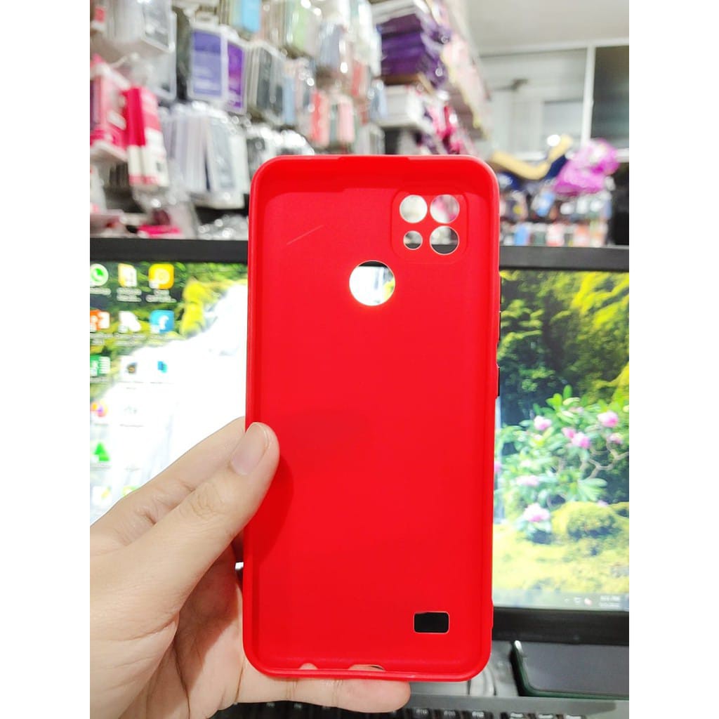 SMPC TPU Candy Realme C21 6.5 inchi SoftCase Macaron Protection Camera Tombol Warna