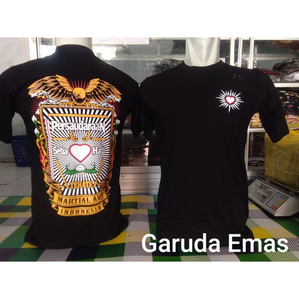 Kaos Sablon Keren Baju Warga Jemper PSHT SH Terate 1922 Lambang Garuda Emas