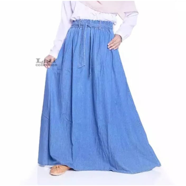 rok jeans klok semi payung premium