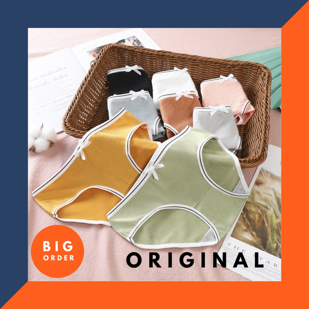 Celana Dalam Cewek Underwear wanita Dua Warna CD Premium Wanita CD Import Korea CD08 - BOS