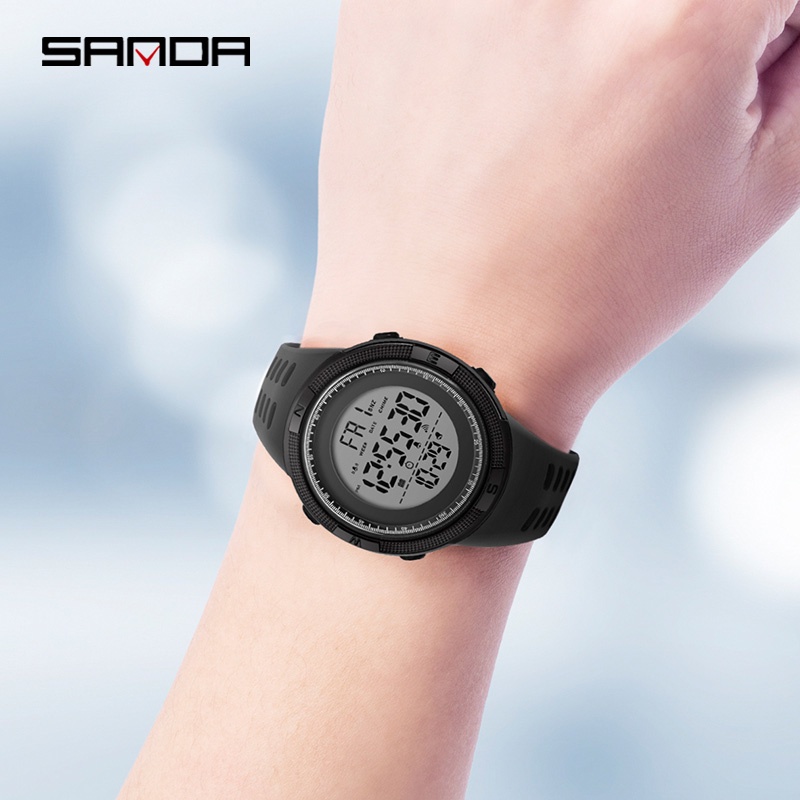 SANDA 2003 Jam Tangan Pria Digital Tali Rubber Shockproof Anti Air WATCHKITE WKOS