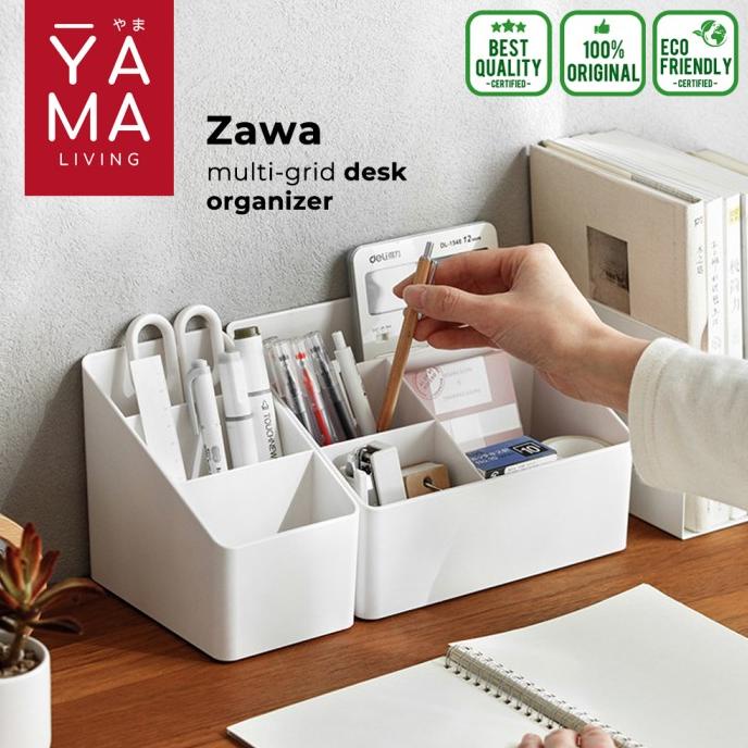 BOLEH DROPSHIP YAMA ZAWA Desk Organizer Storage Meja Rak Alat Tulis Make Up Kosmetik