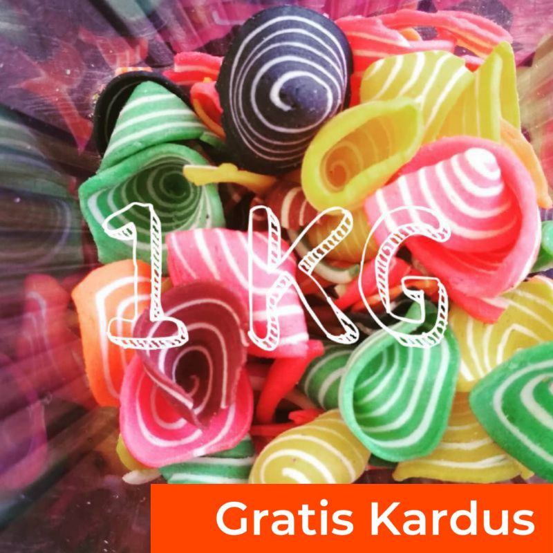 

[Snack] Kuping Gajah Pelangi 1000gr