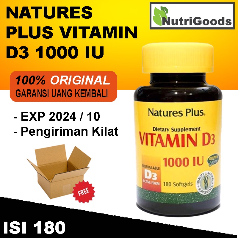 NATURE PLUS VITAMIN D3 1000 1000IU 180
