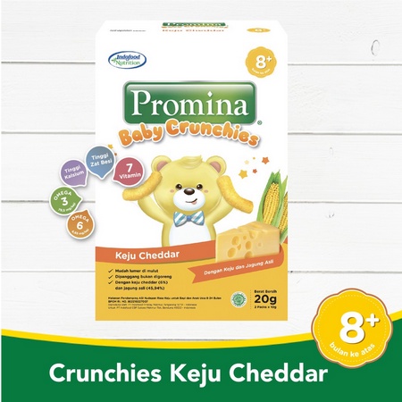 Promina Crunchies Keju / Cemilan Bayi / Makanan Bayi