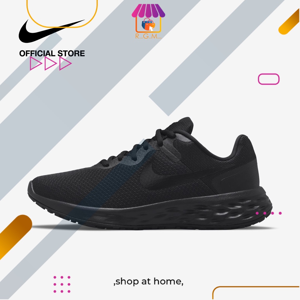 Original Nike Sepatu Lari Wanita Revolution 6 - Hitam [DC3729-001]