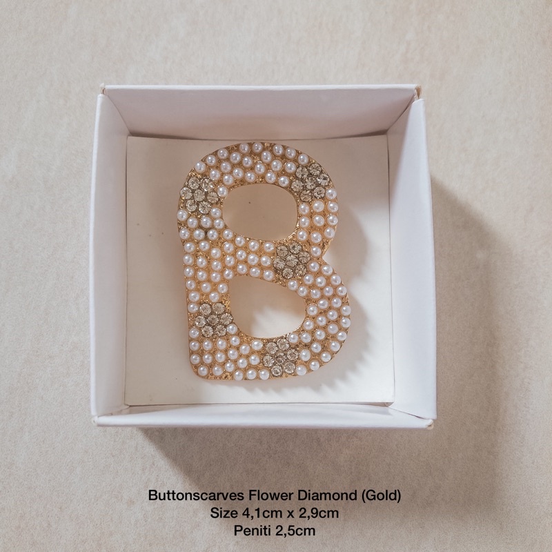 BROS BUTTONSCARVES KW / BROS B (PART 4)-Flower diamond gold