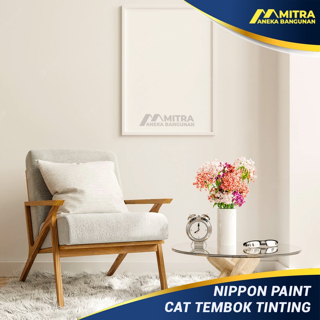 CAT TEMBOK EKSTERIOR INTERIOR NIPPON PAINT SNOW WHITE NP OW 1002 P / VINILEX ELASTEX SPOTLESS/