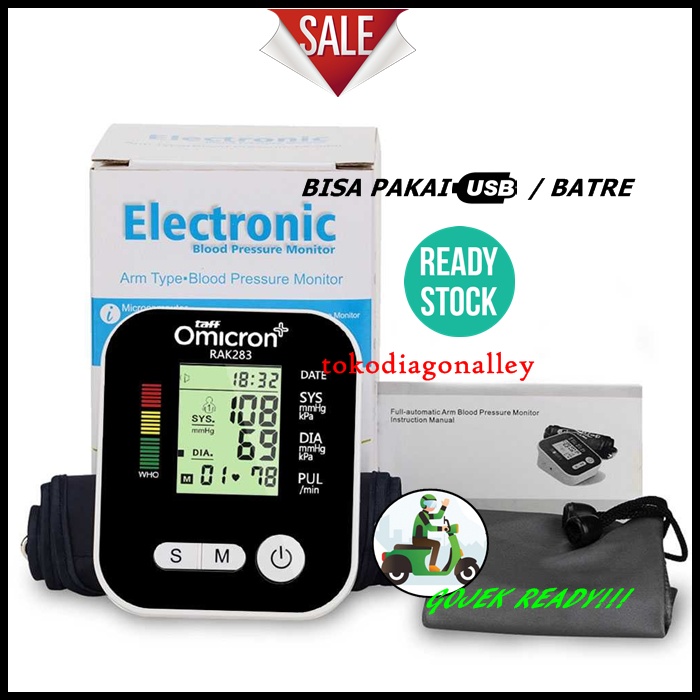 TENSIMETER DIGITAL USB PENGUKUR TEKANAN DARAH TENSI BLOOD PRESSURE RAK-283