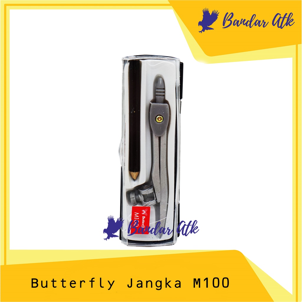 

BUTTERFLY Jangka Pembuat Lingkaran Math Set BT M100 [1 PCS]