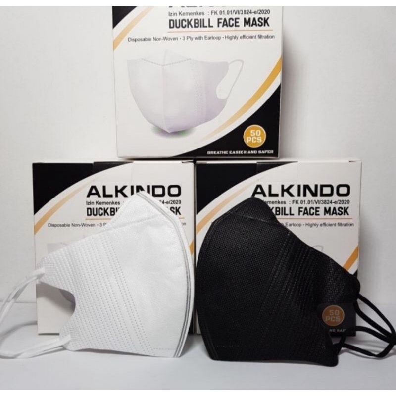 MASKER DUCKBILL ALKINDO 4PLY ISI 50