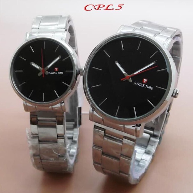jam tangan couple swiss time murah meriah