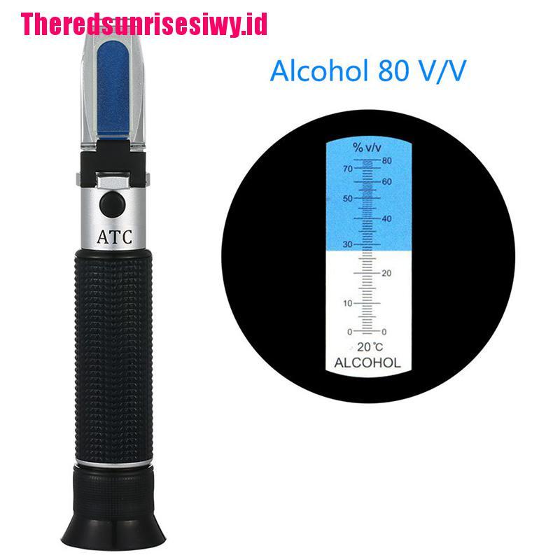 Refraktometer Alkohol 0-80% v / v Model Genggam