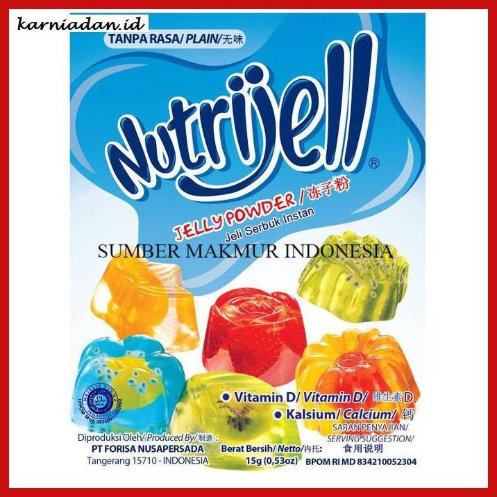 

RAGA-RAGA- NUTRIJELL JELLY RASA PLAIN 15 GRAM- PER BOX -GNIDUP-NAHAB.