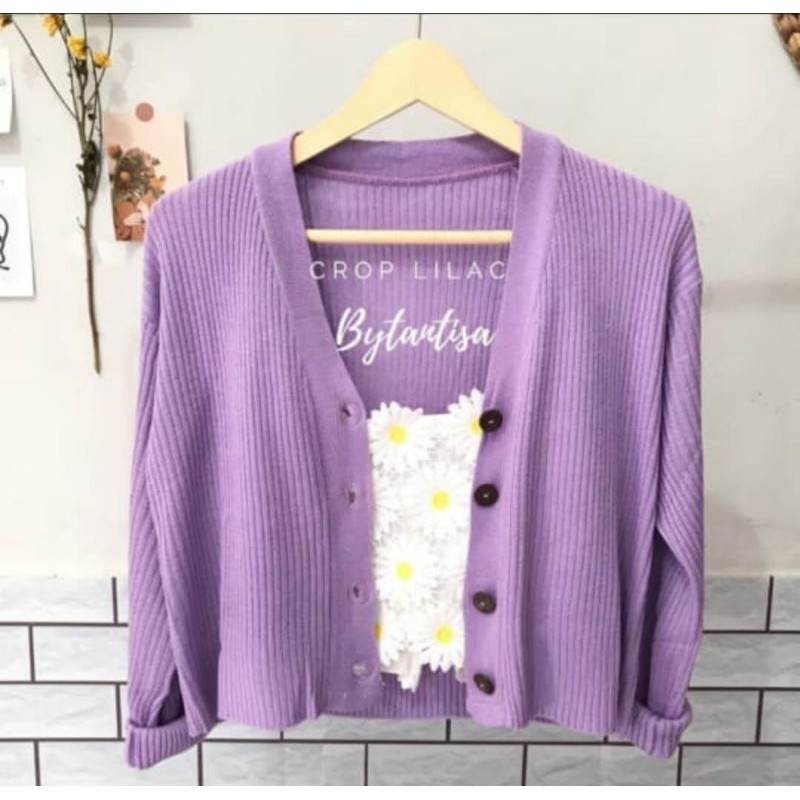 CARDIGAN CROP TOP RAJUT WILLI