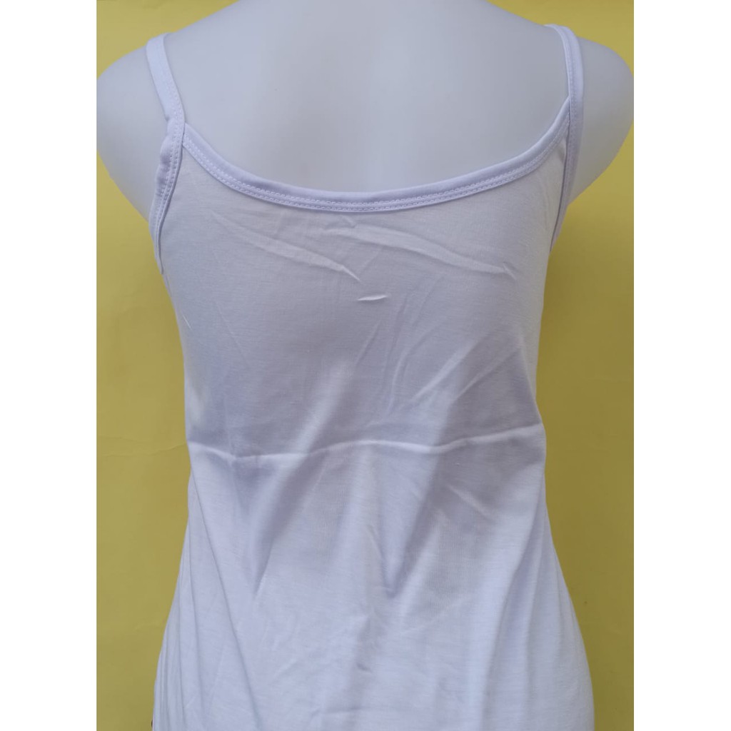 Golden Nick ~ 3 Pcs Tank Top Wanita, Pakaian Dalam Wanita Berkwalitas ( Warna Putih, 4 Ukuran )