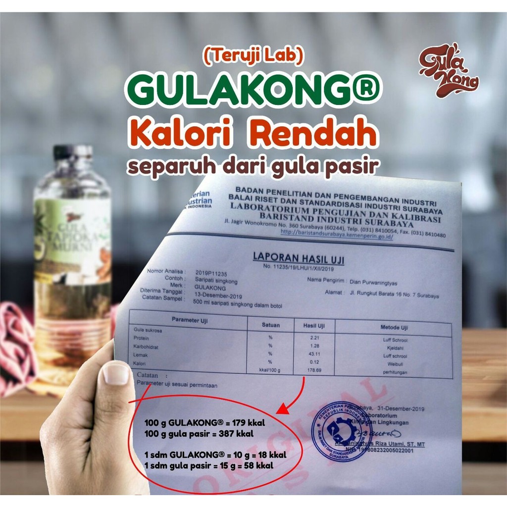 

Gula cair singkong kemasan 2700 gram