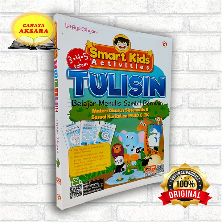 BUKU BELAJAR MENULIS ANAK TK PAUD TULISIN - BELAJAR MENULIS SAMBIL BERMAIN