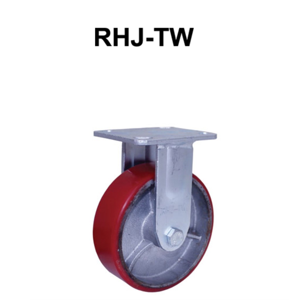 Roda Troli Trolley Gerobak Lori Kastor PU Red Heavy Duty Roda Troli Trolley Gerobak Lori Kastor PU Red Heavy Duty
