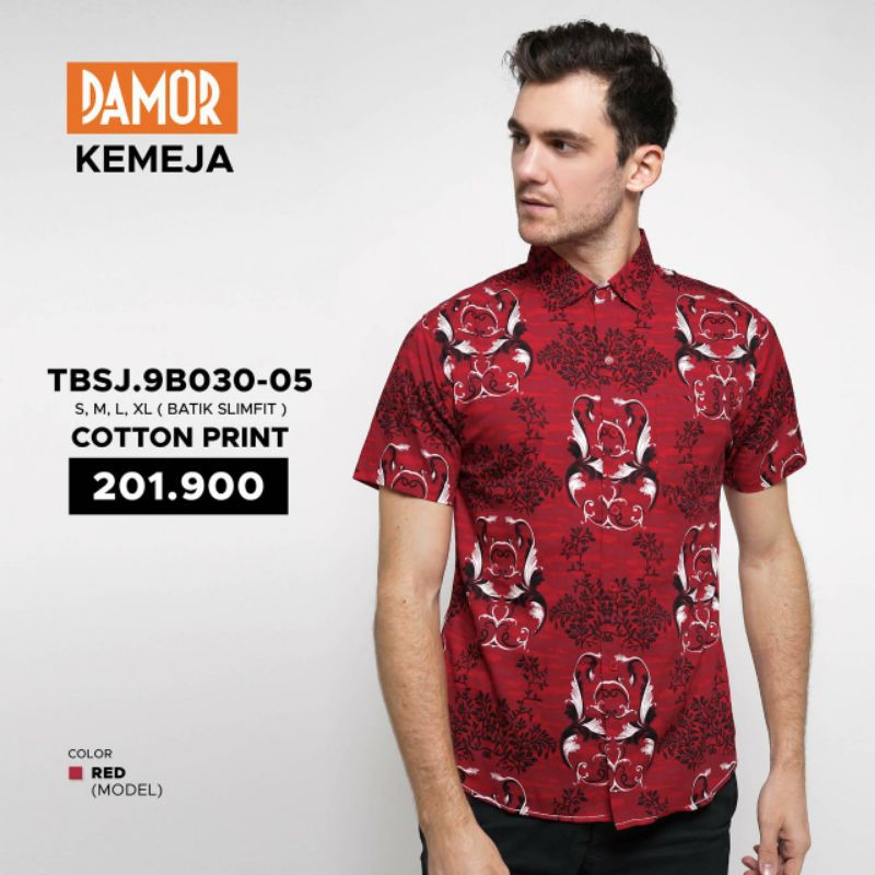 kemeja cowok original Damor TBSJ.9B030