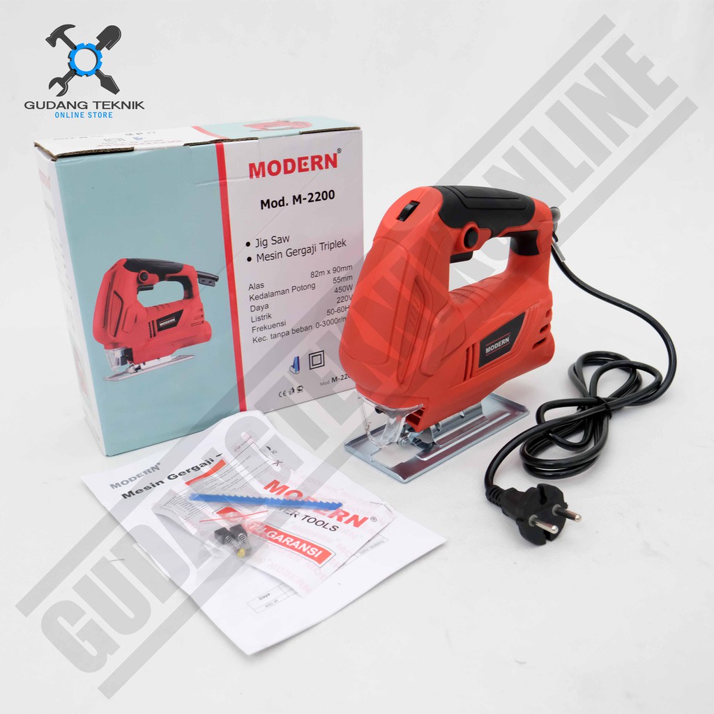 Mesin Jigsaw MODERN X MAILTANK M2200 SH29  / Mesin Gergaji Jig Saw M 2200 SH 29 - Mesin Pemotong Potong Kayu Triplek Mika SH-29 M-2200