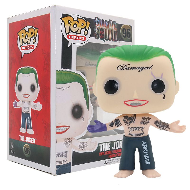 【Ready Stock】Suicide Squad Joker Harley Quinn Funko  Pop Action Figure Model Toys Collection