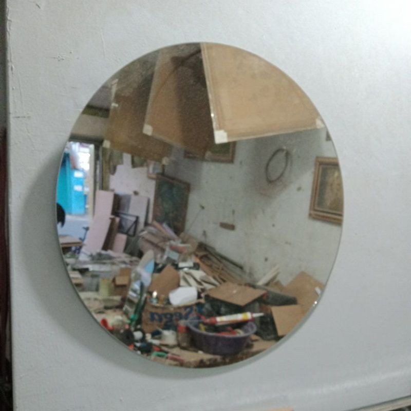 cermin bulat D20 cm/cermin dinding/cermin gantung