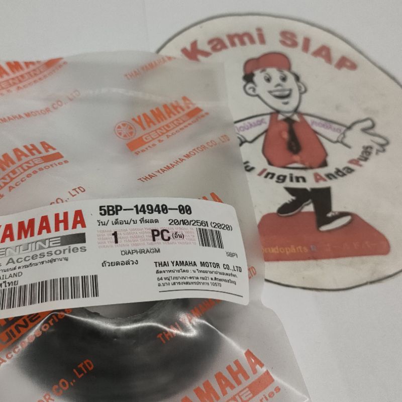 5BP-14940-00 DIAPHRAGM Karet vacum karburator ONLY Scorpio original Thailand