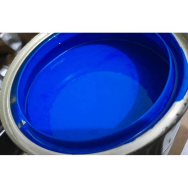 TINTA SABLON PLASTIK 200GR PEACOCK BLUE HDPE PE PP BASIS MINYAK SOLVEN BASED