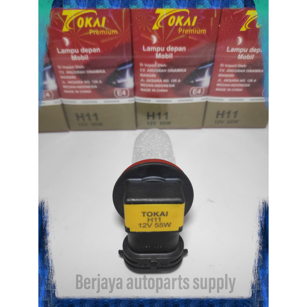 Lampu Bohlam fog lamp/kabut/bumper Halogen  H11 12V 55W TOKAI