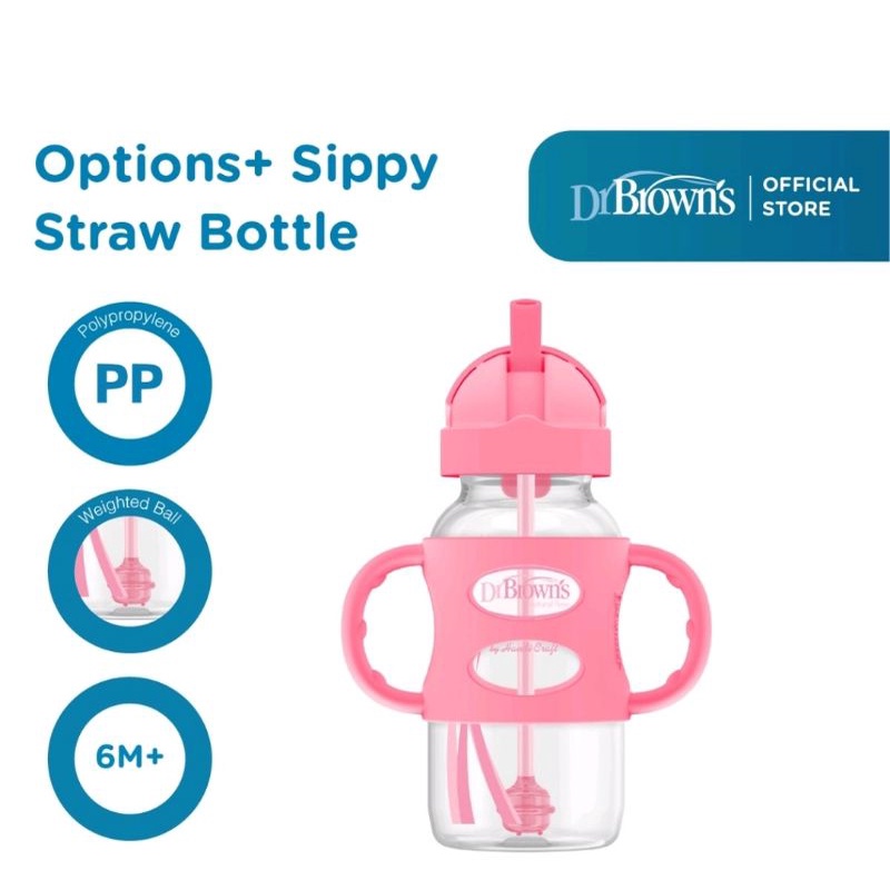 Dr.Brown's Sippy Straw Bottle/Botol Minum Anak