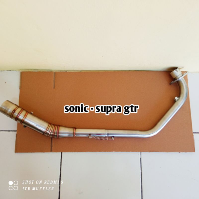 Pipa Leher Leheran Knalpot Sonic 150 Supra Gtr 150