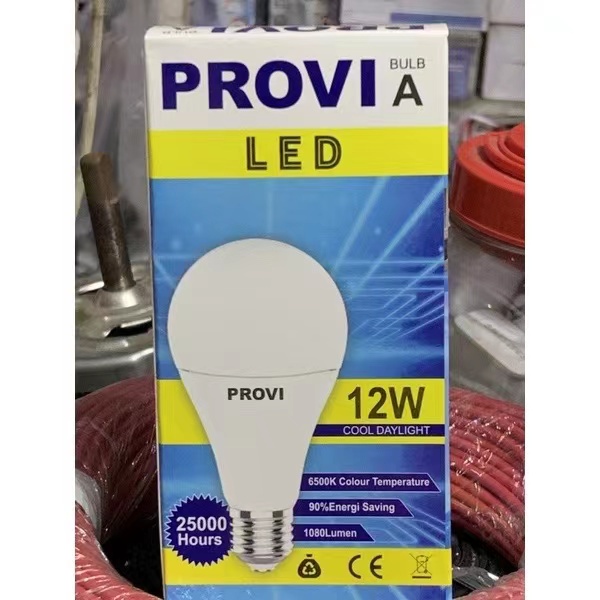 BOHLAM BOLA LAMPU LED PROVI 12W 12WATT GARANSI 1 TAHUN LAMPU LED BULB