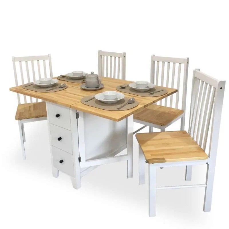 Zenna meja makan 2 / dinning set / Meja Makan Lipat