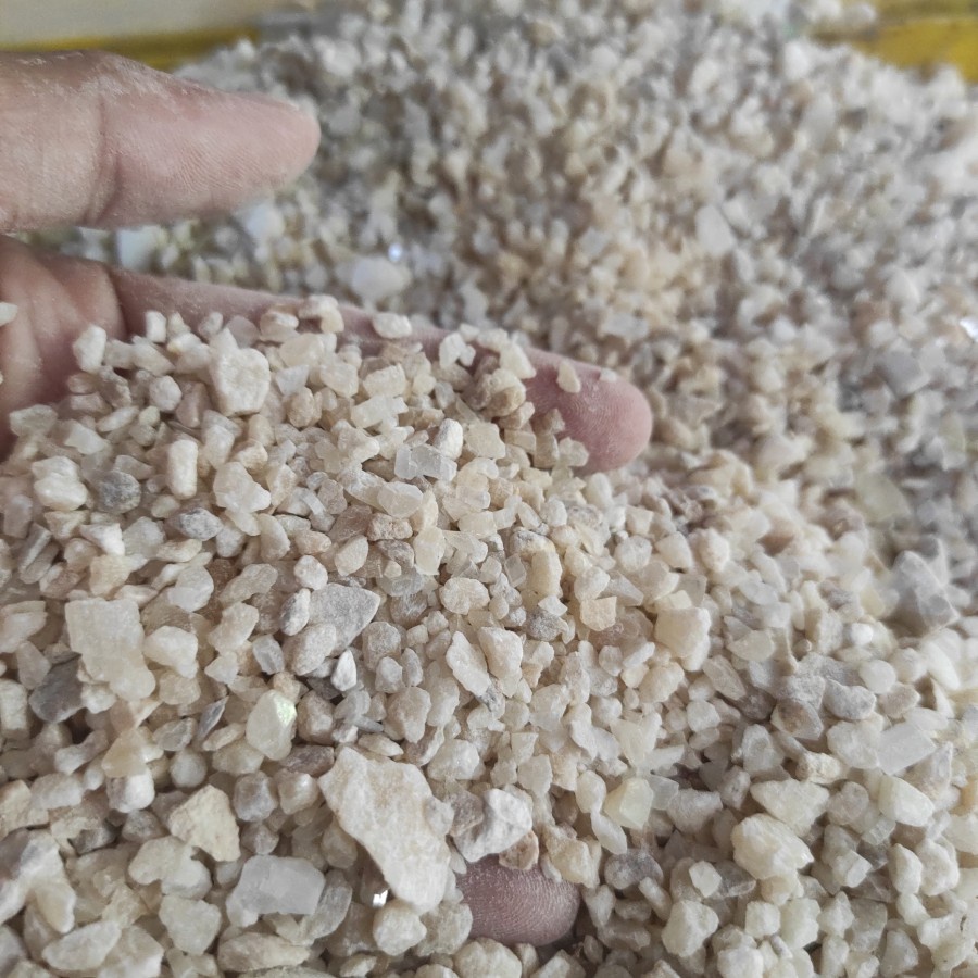 PASIR SILIKA COKLAT KREM CERAH KASAR NO3 PER 1KG - PASIR AQUASCAPE AQUARIUM KOLAM PALUDARIUM