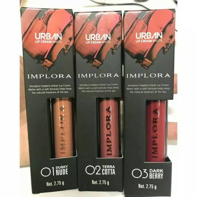 Implora Urban Lip Cream Matte No 2 Terra Cotta Shopee Indonesia Lipstik implora urban no 2