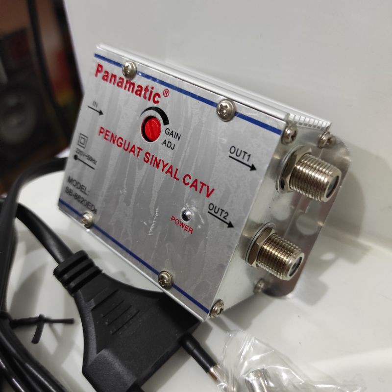 Booster TV (Penguat Sinyal &amp; Jernih) 2 Way / 3 Way / 4 Way / JMA Panamatic CATV Amplifier Boster Splitter