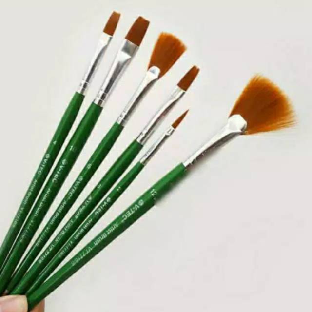 

V-Tec Artist Brush VT7718 isi 6 / Kuas Lukis set 6