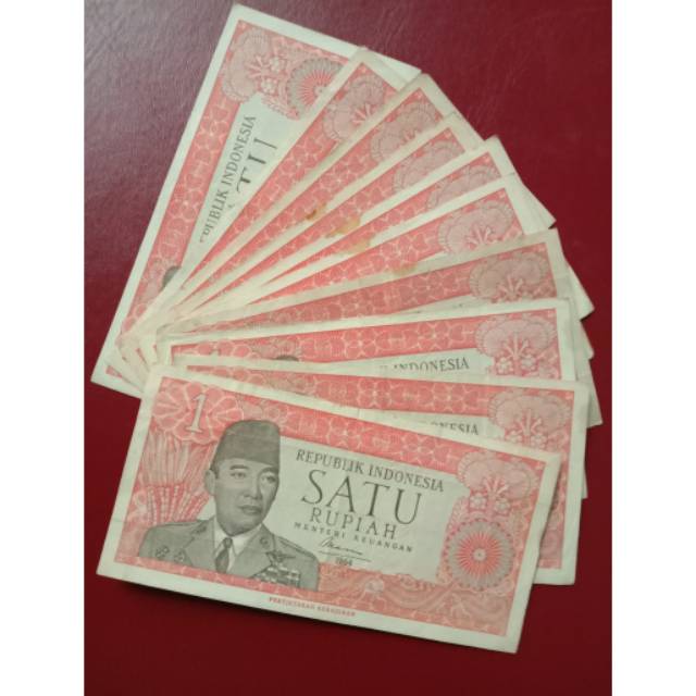 Uang kuno 1 rupiah soekarno 1964