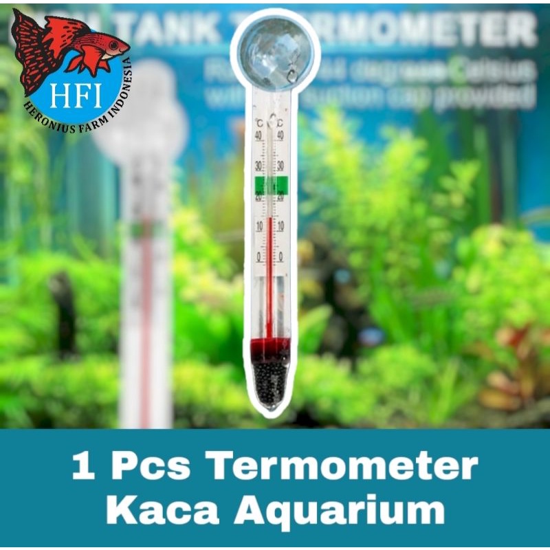 Jual Termometer Pengukur Suhu Air Tempel Kaca Aquarium ikan aquascape ...