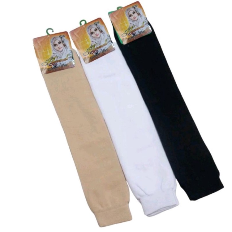 kaos kaki putih polos panjang &amp; MANSET PUTIH HITAM KREM/ DEKER TANGAN/kaos kaki paskibra/ kaos kaki hitam polos panjang /kaos kaki putih selutut