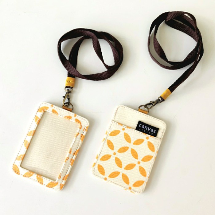 

Id Lanyard Kawung Yellow Canvas Living 041