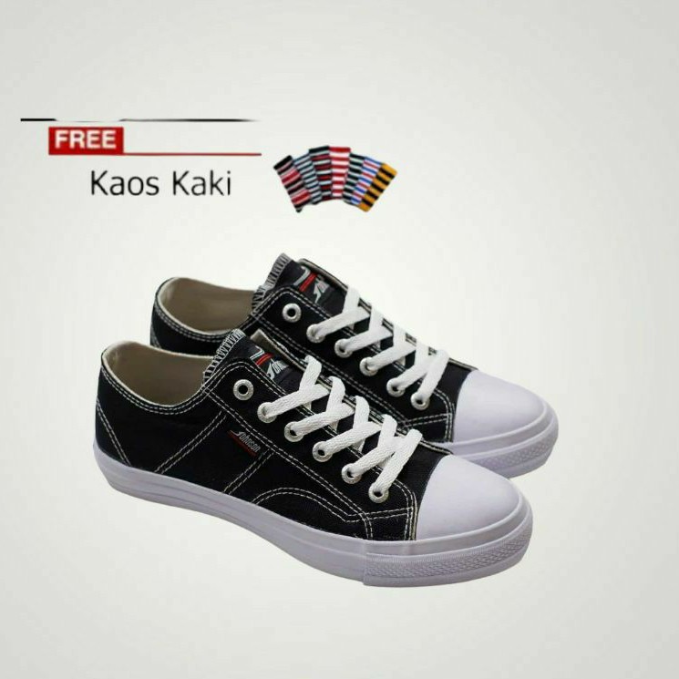 Sepatu Johnson Basic Low Black White