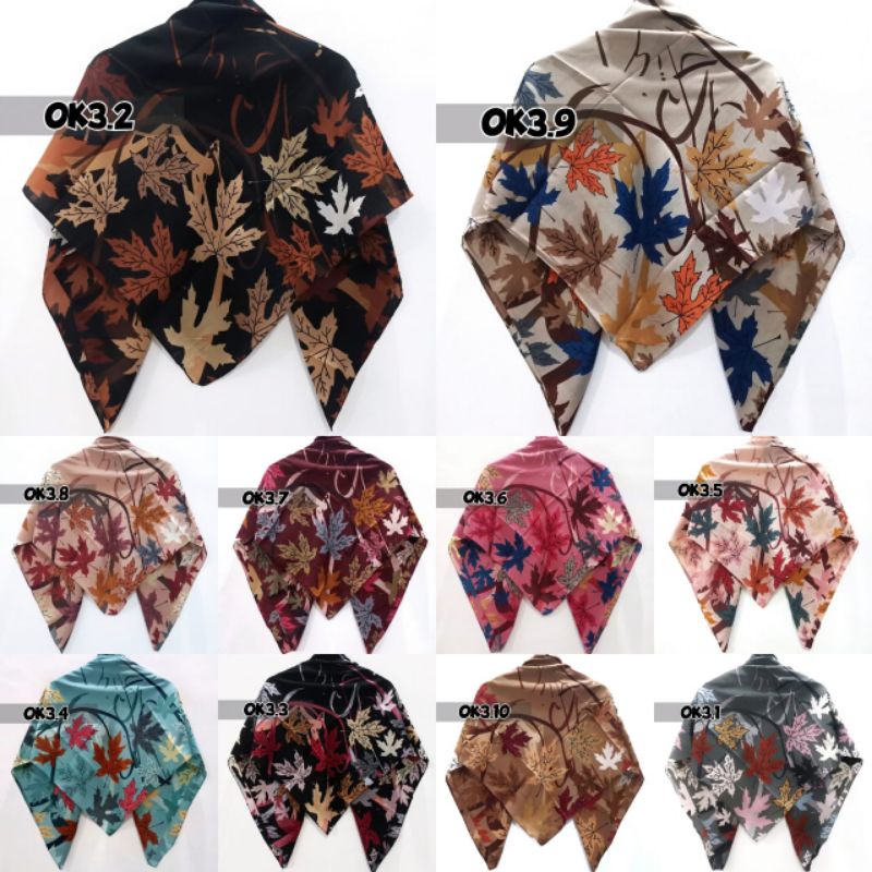 HIJAB MOTIF SEGIEMPAT OK 03 Jilbab Motif Segiempat/Kelaya.id