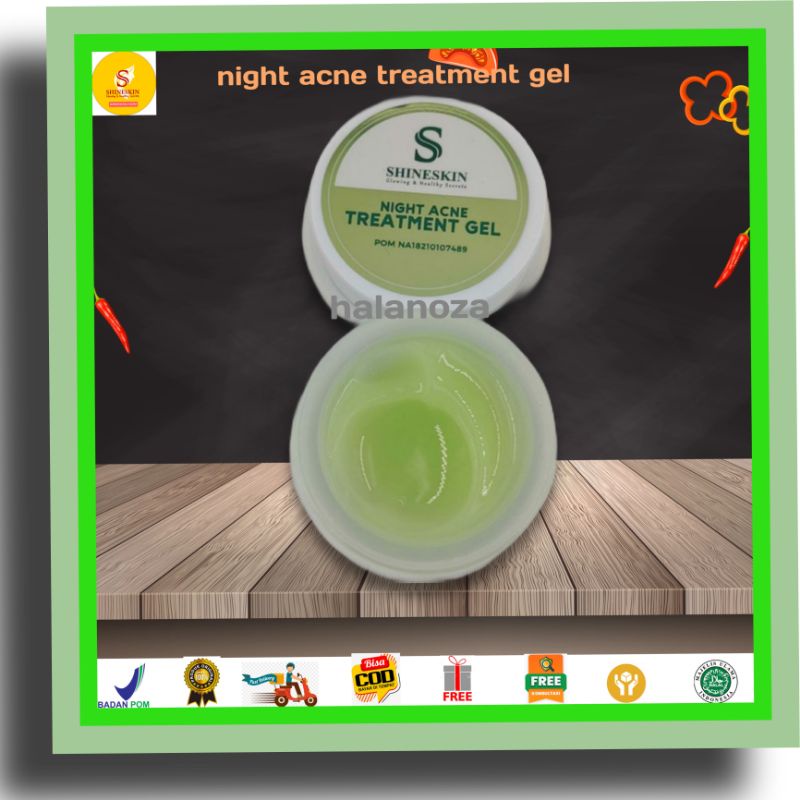 shineskin night acne treatment gel